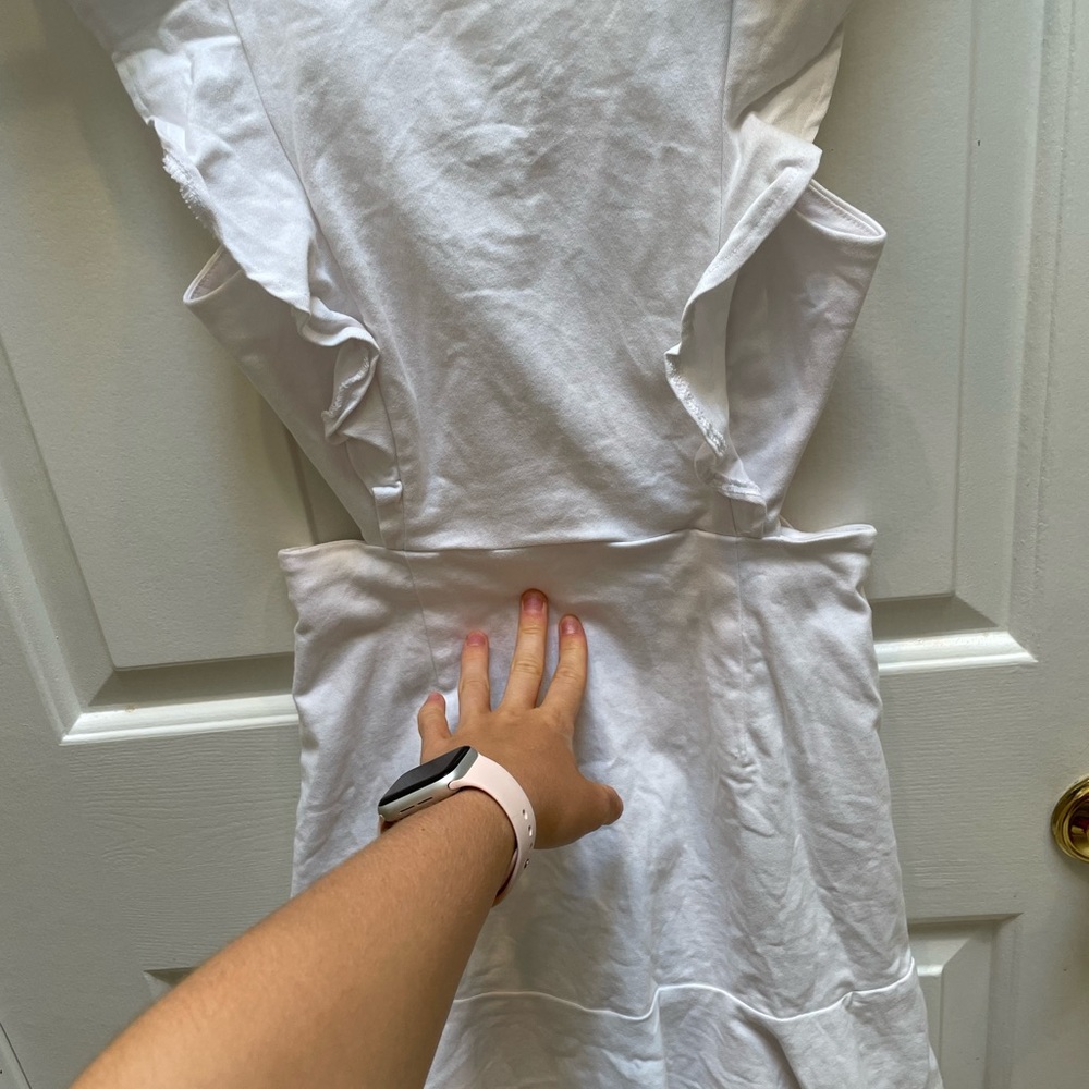 White Ruffle Dress - Picture 3 of 4